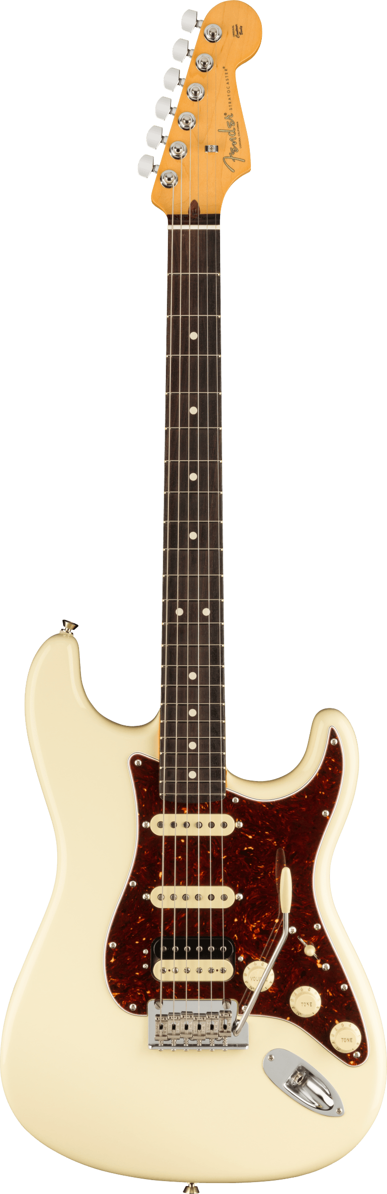 Fender AMERICAN PROFESSIONAL II STRATOCASTER HSS Electric Guitar (Olympic White)
