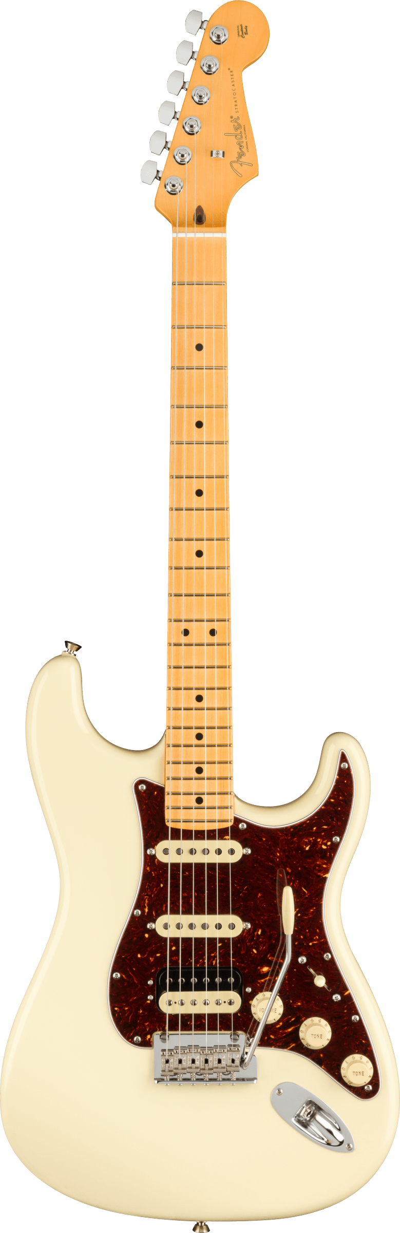 Fender AMERICAN PROFESSIONAL II STRATOCASTER HSS Electric Guitar (Olympic White)