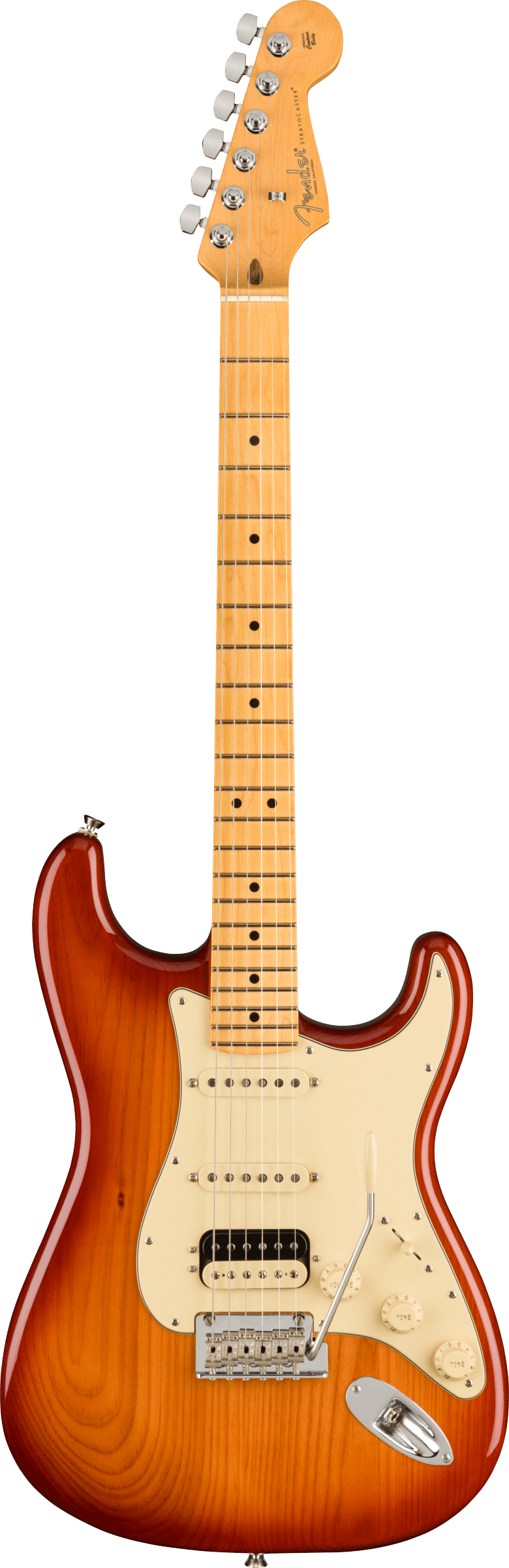 Fender AMERICAN PROFESSIONAL II STRATOCASTER HSS Electric Guitar (Sienna Sunburst)