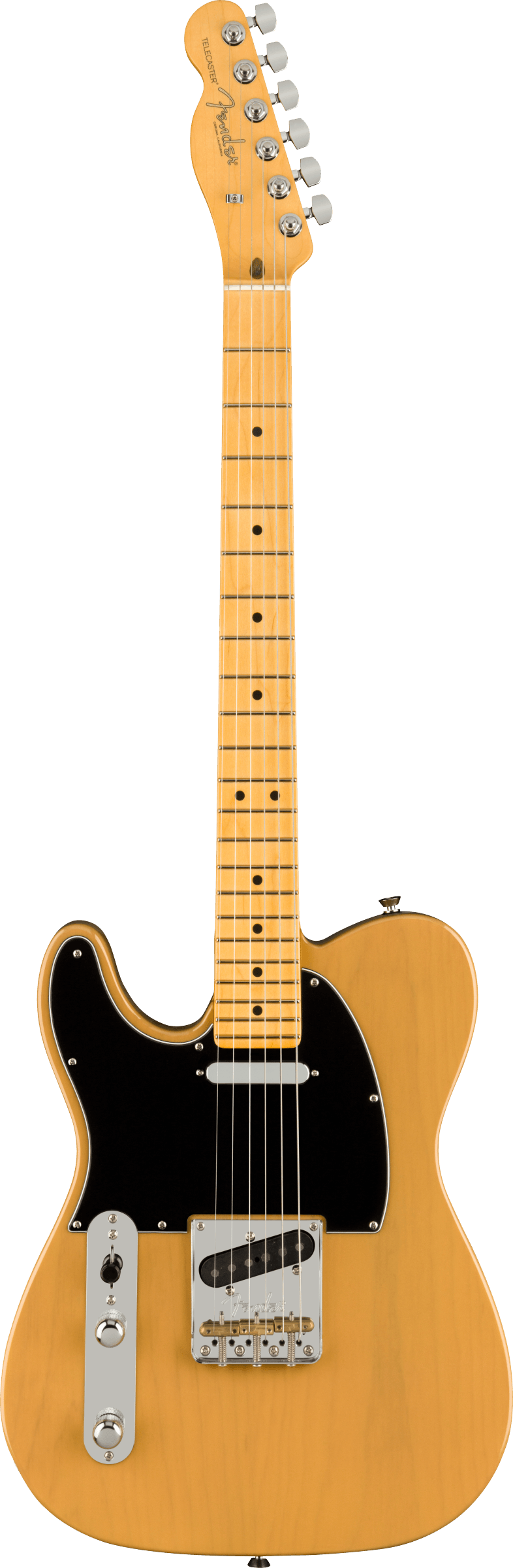 Fender AMERICAN PROFESSIONAL II TELECASTER Left Handed Electric Guitar (Butterscotch Blonde)