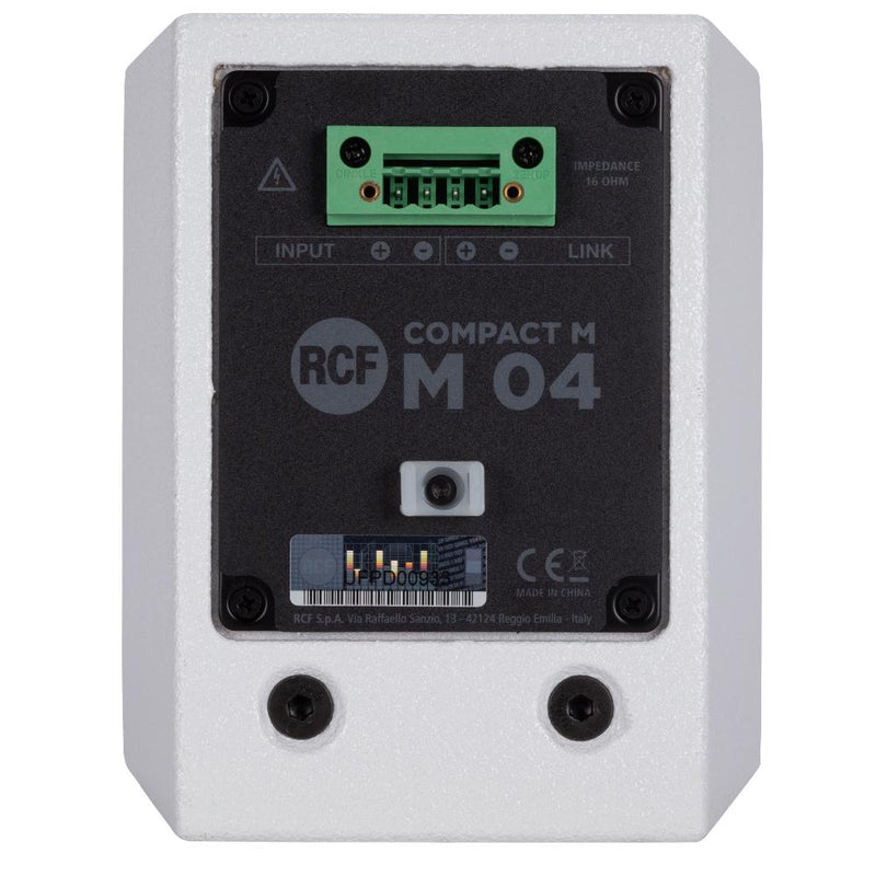 RCF Compact M 04 Tire passif 60W à deux voies (blanc) - 4 "