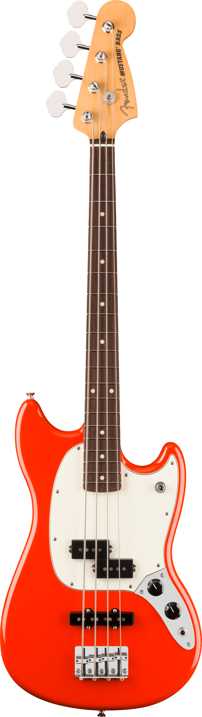 Fender PLAYER II MUSTANG BASS PJ Electric Bass Guitar (Coral Red)