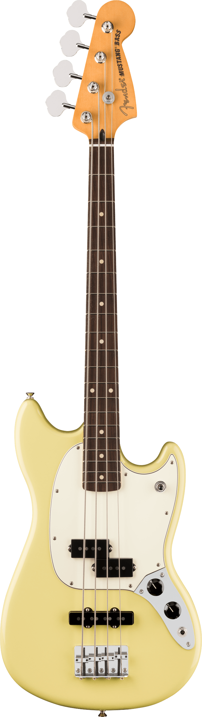 Fender PLAYER II MUSTANG BASS PJ Electric Bass Guitar (Hialeah Yellow)