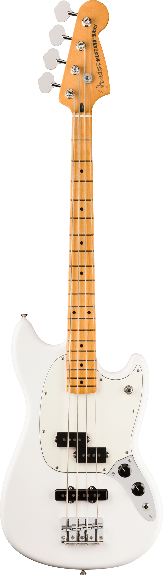 Fender PLAYER II MUSTANG BASS PJ Electric Bass Guitar (Polar White)