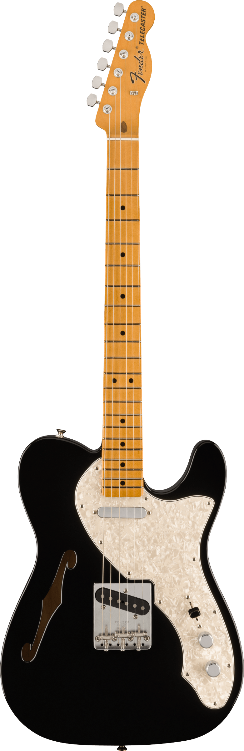 Fender VINTERA II '60S TELECASTER THINLINE Semi Hollow Body Electric Guitar (Black)