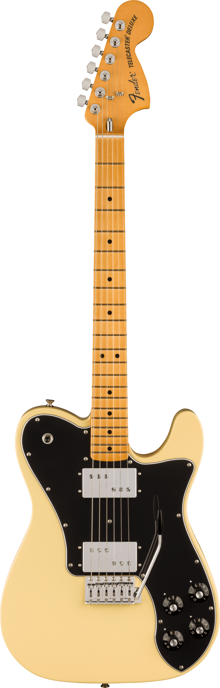 Fender VINTERA II '70S TELECASTER DELUXE WITH TREMOLO Electric Guitar (Vintage White)