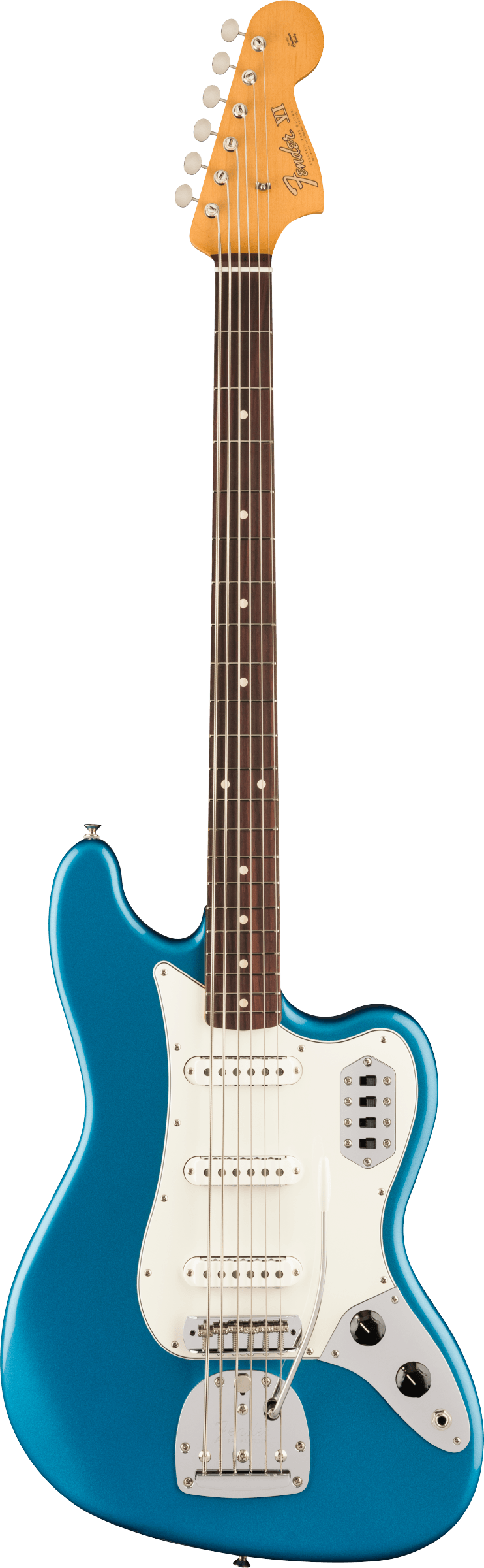 Fender VINTERA II '60S BASS VI 6 String Electric Bass Guitar (Lake Placid Blue)