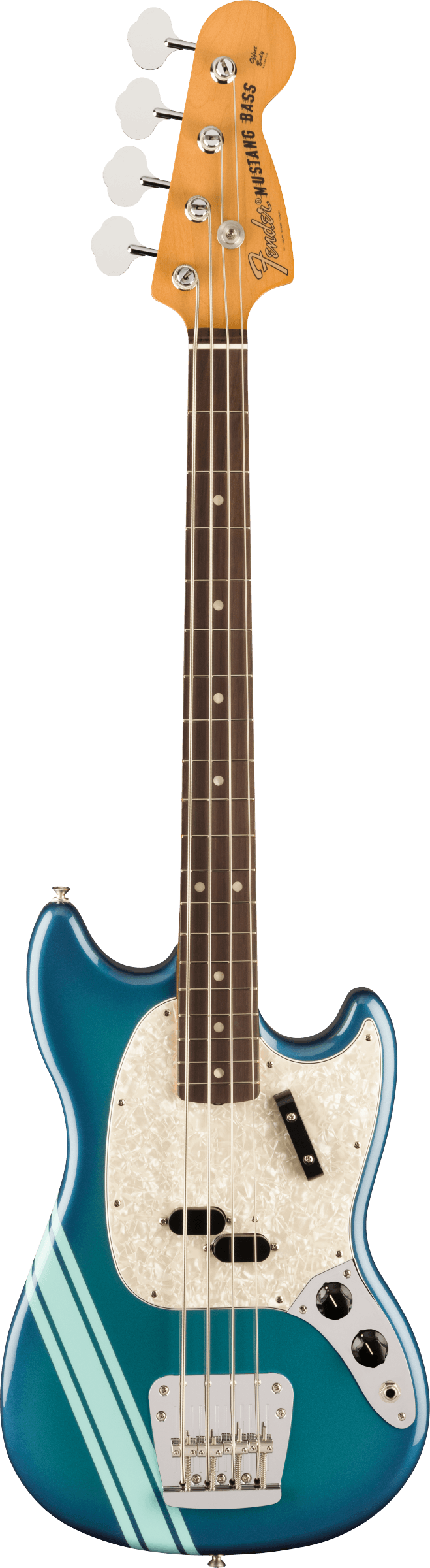 Fender VINTERA II '70S COMPETITION MUSTANG Electric Bass Guitar (Competition Burgundy)