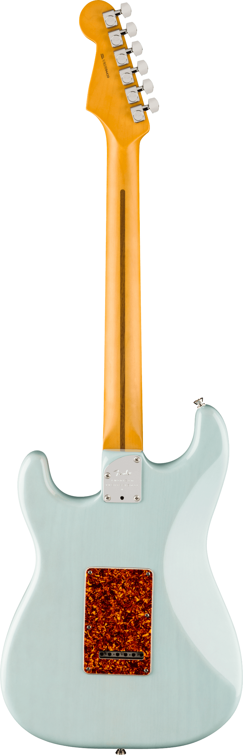 Fender LIMITED EDITION AMERICAN PROFESSIONAL II STRATOCASTER THINLINE Semi Hollow Body Electric Guitar (Transparent Daphne Blue)