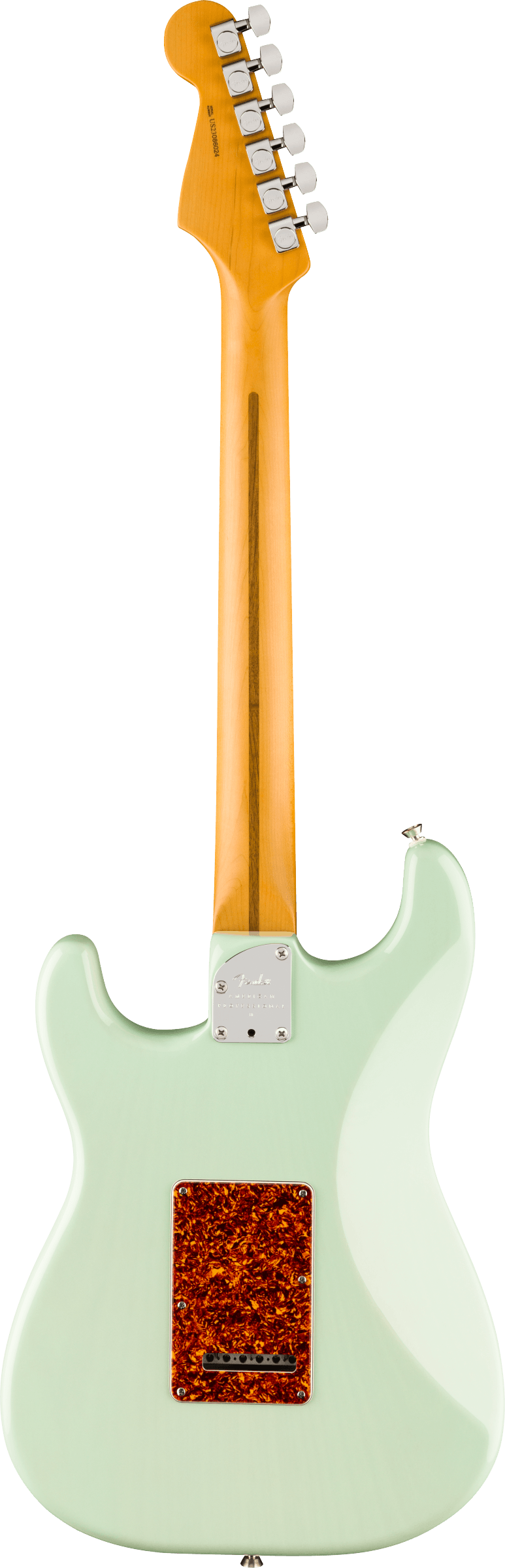 Fender LIMITED EDITION AMERICAN PROFESSIONAL II STRATOCASTER THINLINE Semi Hollow Body Electric Guitar (Transparent Surf Green)