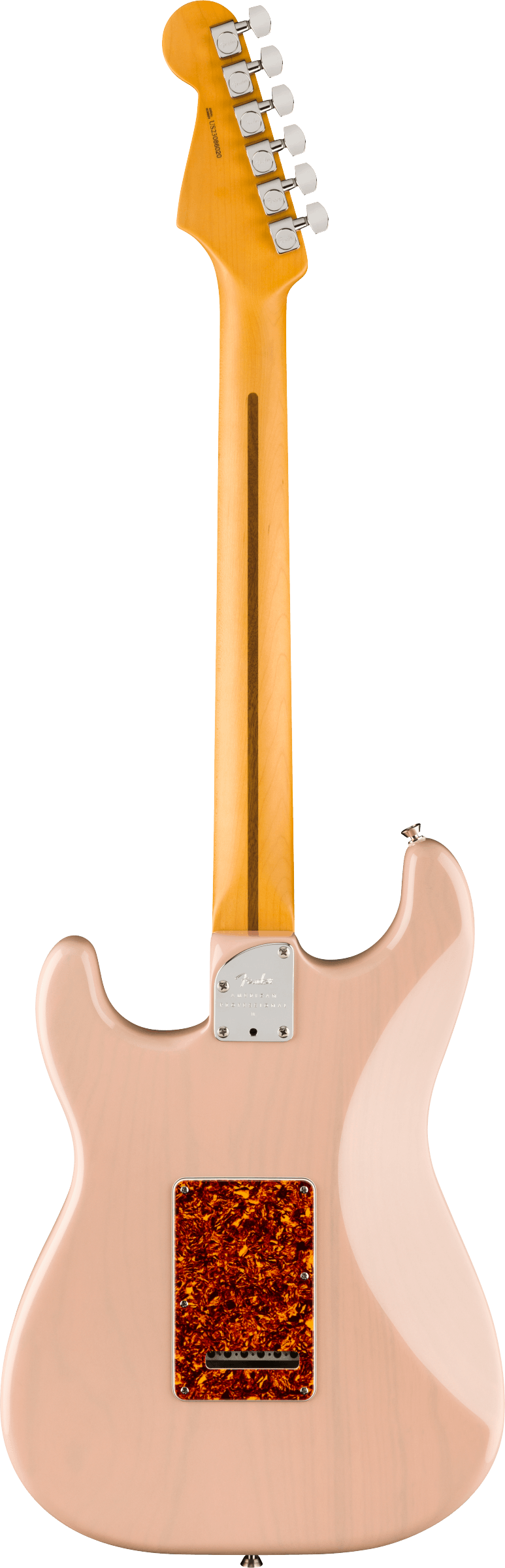 Fender LIMITED EDITION AMERICAN PROFESSIONAL II STRATOCASTER THINLINE Semi Hollow Body Electric Guitar (Transparent Shell Pink)
