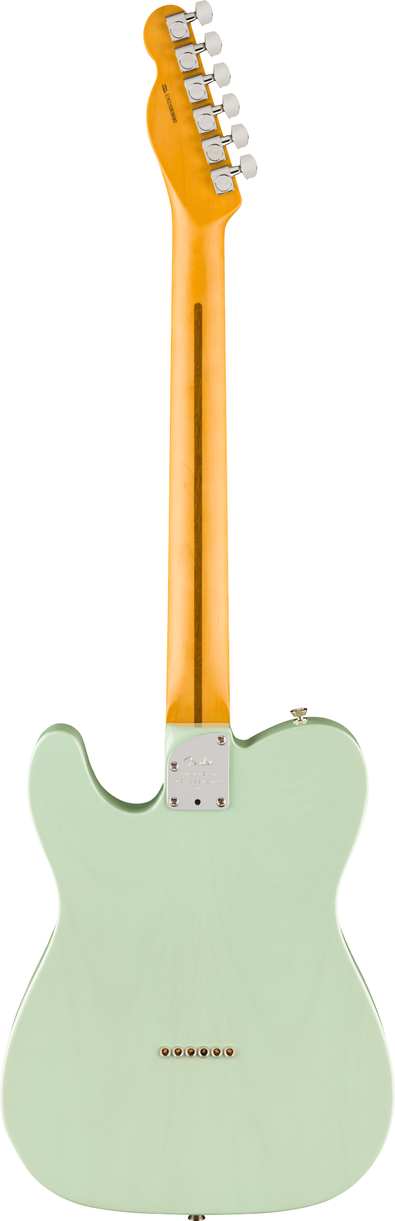 Fender LIMITED EDITION AMERICAN PROFESSIONAL II TELECASTER THINLINE Semi Hollow Body Electric Guitar (Transparent Surf Green)