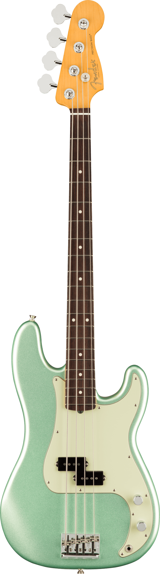 Fender AMERICAN PROFESSIONAL II PRECISION BASS Electric Bass Guitar (Mystic Surf Green)
