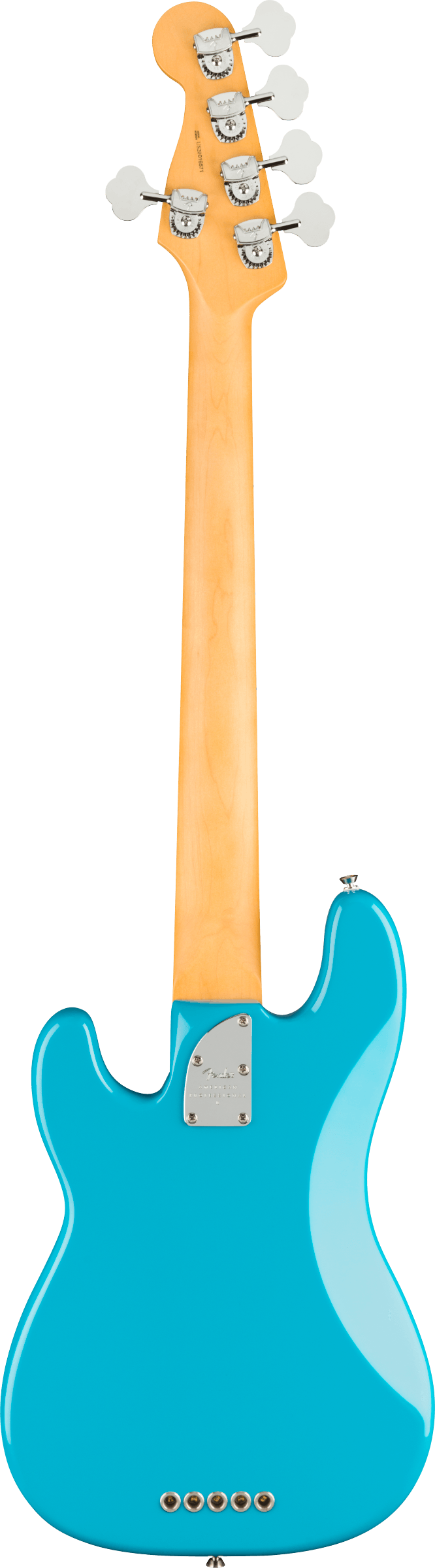 Fender AMERICAN PROFESSIONAL II PRECISION BASS V 5 String Electric Bass Guitar (Miami Blue)