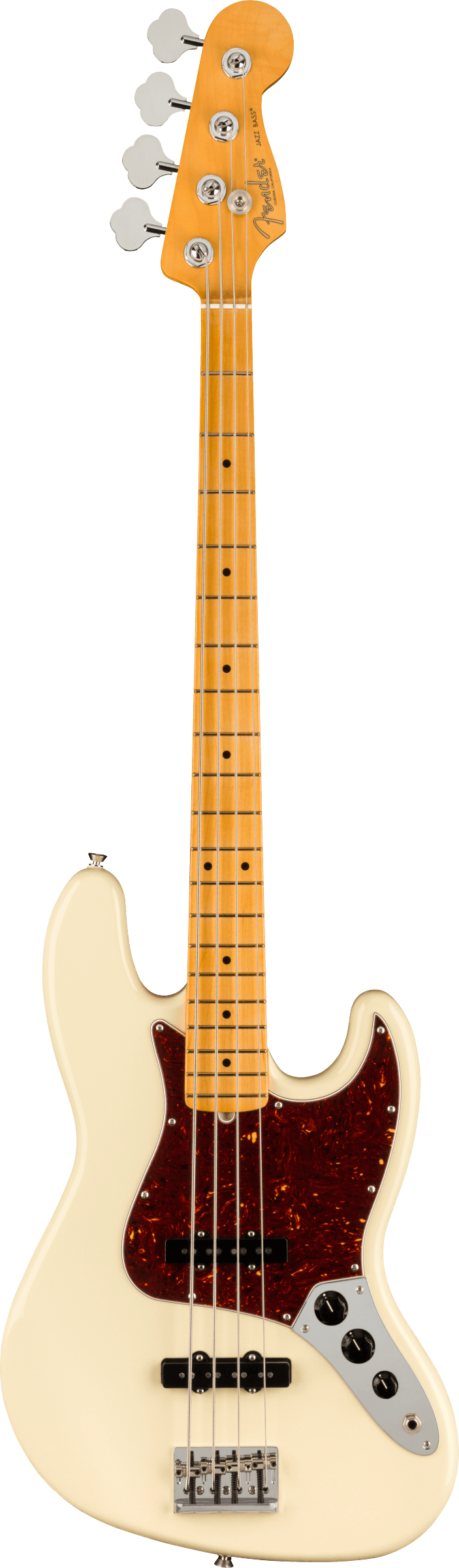 Fender AMERICAN PROFESSIONAL II JAZZ BASS Electric Bass Guitar (Olympic White)