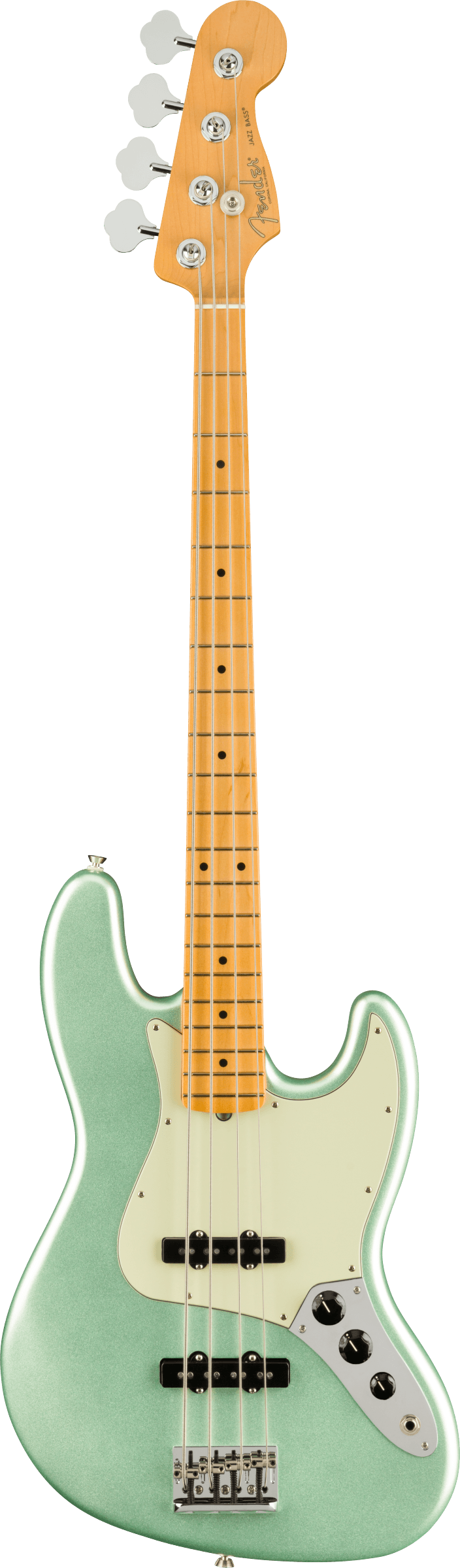 Fender AMERICAN PROFESSIONAL II JAZZ BASS Electric Bass Guitar (Mystic Surf Green)