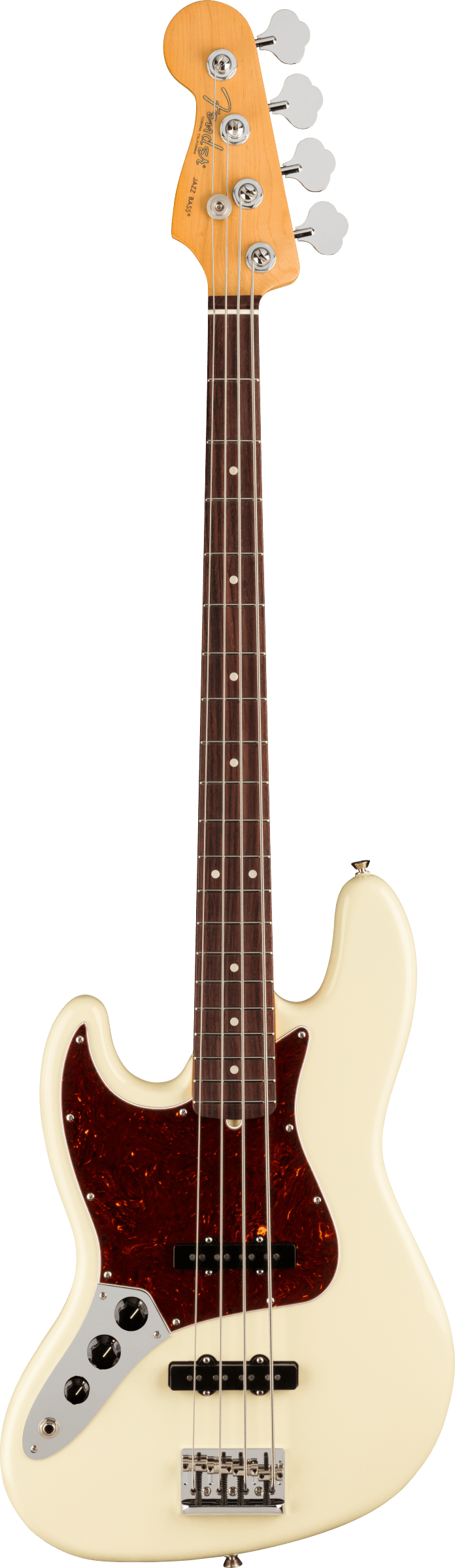 Fender AMERICAN PROFESSIONAL II JAZZ BASS Left Handed Electric Bass Guitar (Olympic White)