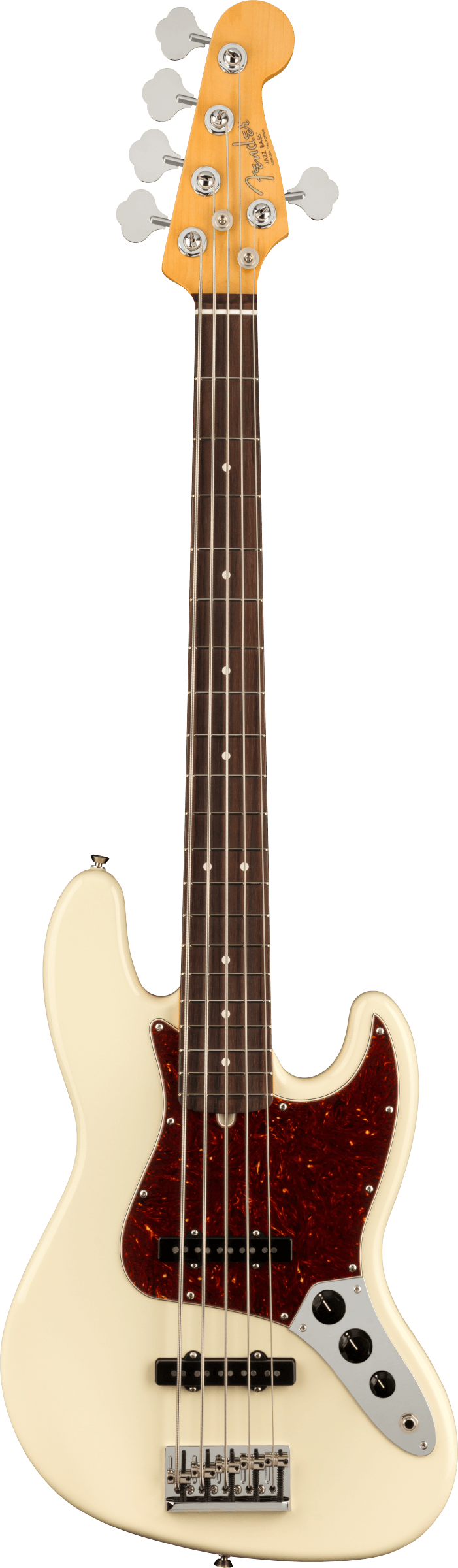 Fender AMERICAN PROFESSIONAL II JAZZ BASS V 5 String Electric Bass Guitar (Olympic White)