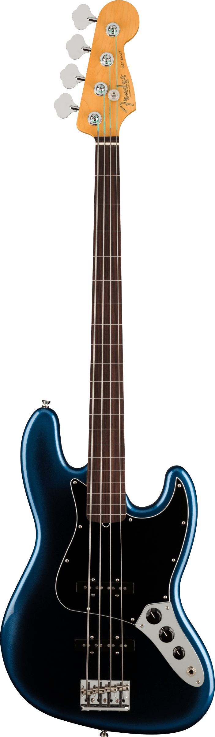 Fender AMERICAN PROFESSIONAL II JAZZ BASS Fretless Electric Bass Guitar (Dark Night)