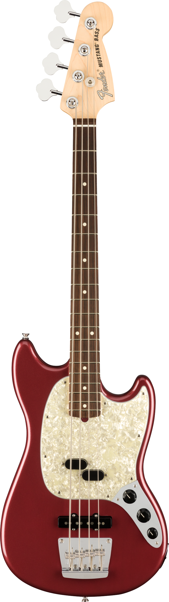 Fender AMERICAN PERFORMER MUSTANG BASS Electric Bass Guitar (Aubergine)