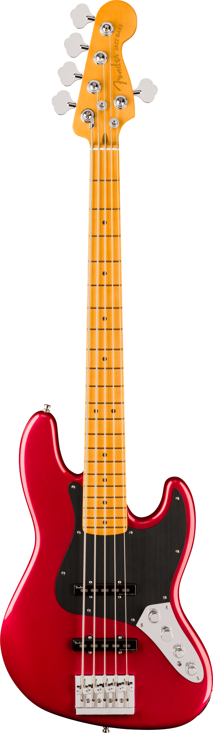 Fender AMERICAN ULTRA II JAZZ BASS V 5 String Electric Bass Guitar (Sinister Red)