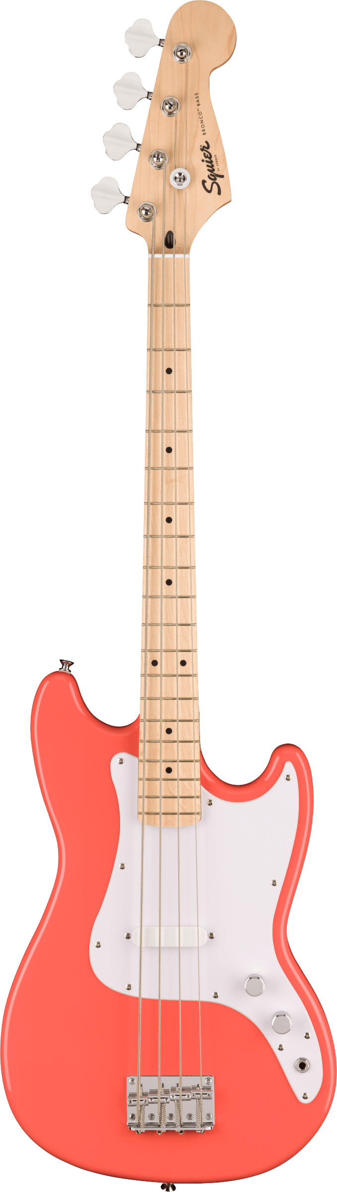 Fender SQUIER SONIC BRONCO BASS Electric Bass Guitar (Tahitian Coral)