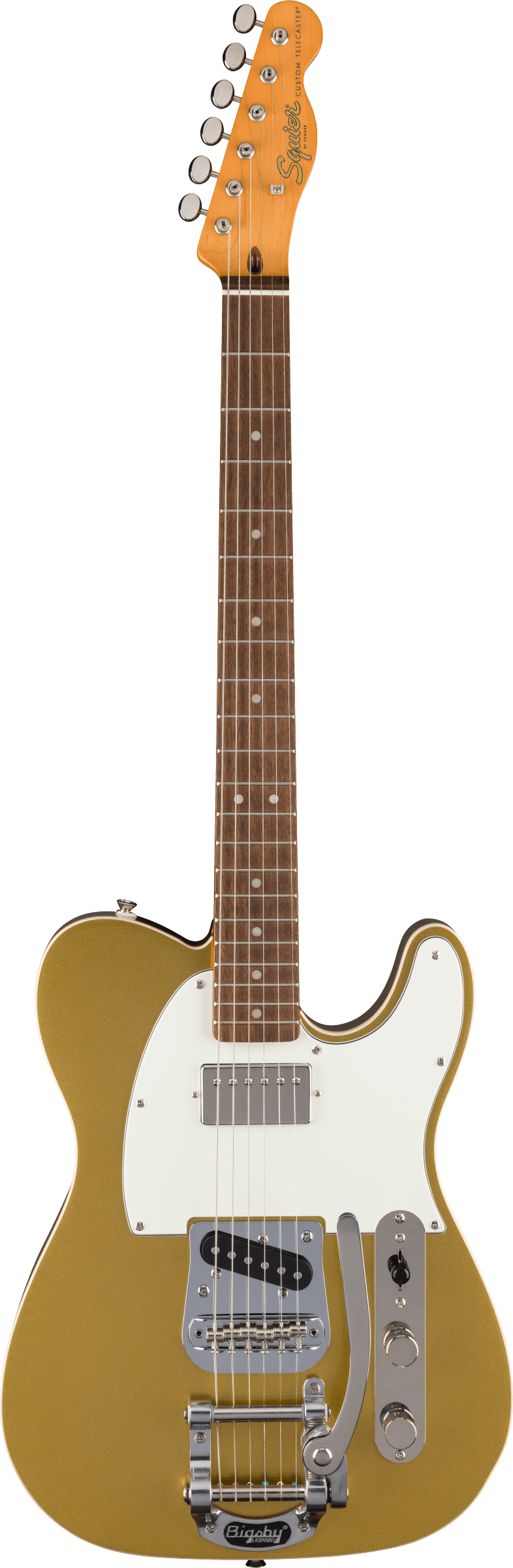 Fender SQUIER CLASSIC VIBE CUSTOM TELECASTER SH Electric Guitar With Bigsby (Aztec Gold)