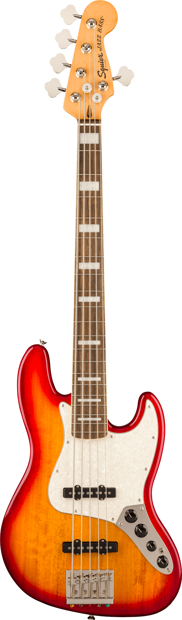 Fender SQUIER CLASSIC VIBE ACTIVE '70S JAZZ BASS V 5 String Electric Bass Guitar (Sienna Sunburst)