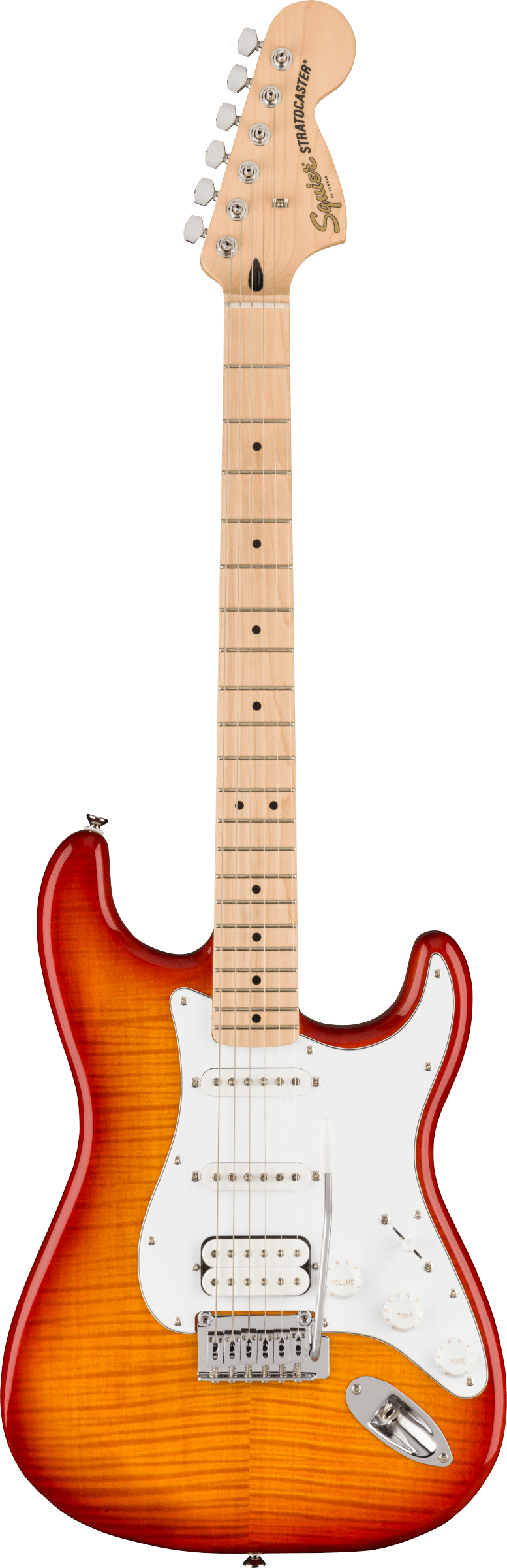 Fender SQUIER AFFINITY SERIES STRATOCASTER FMT HSS Electric Guitar (Sienna Sunburst)
