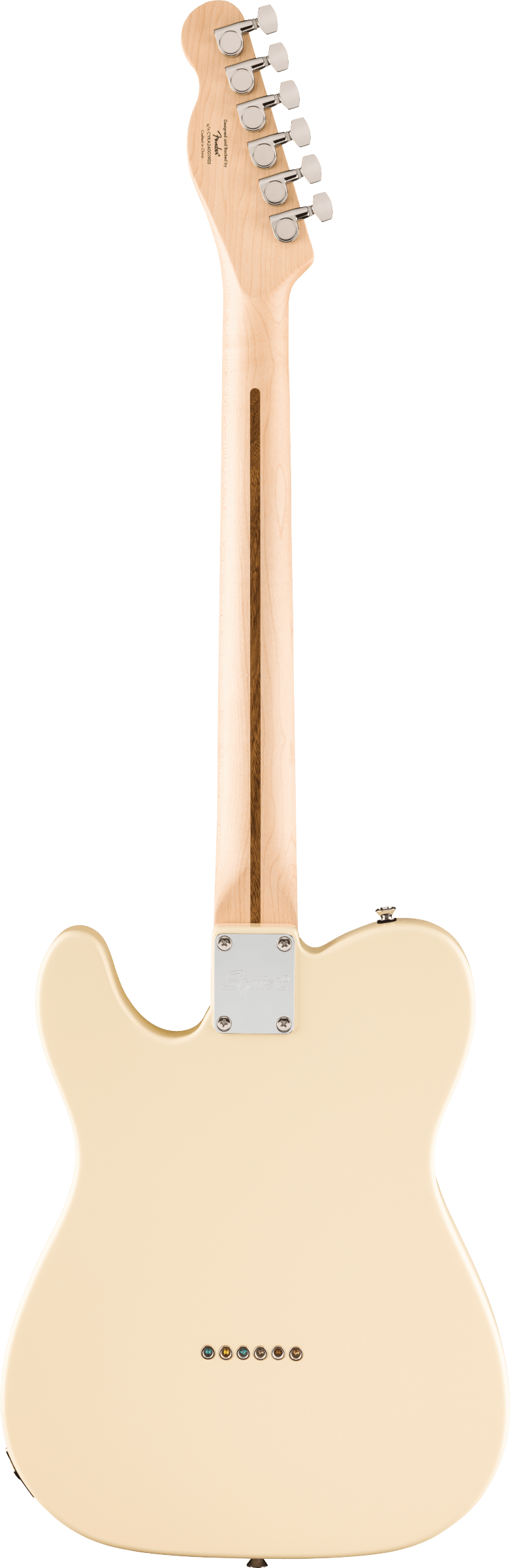 Fender SQUIER AFFINITY SERIES TELECASTER THINLINE Semi Hollow Body Electric Guitar (Olympic White)