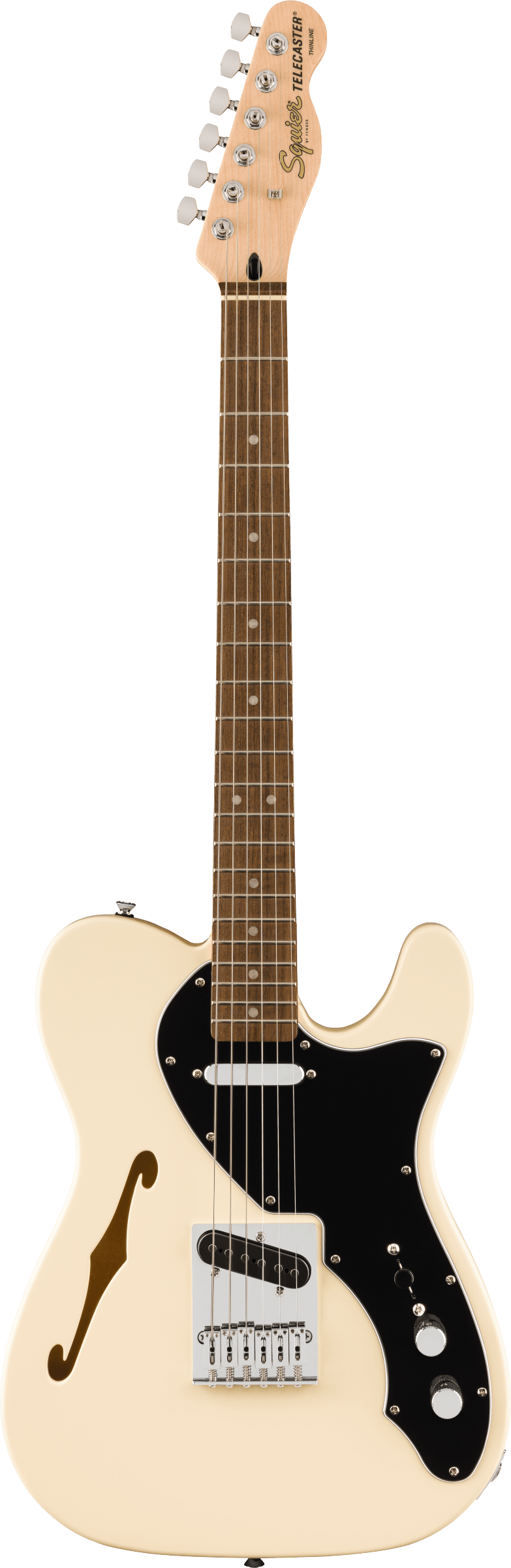 Fender SQUIER AFFINITY SERIES TELECASTER THINLINE Semi Hollow Body Electric Guitar (Olympic White)