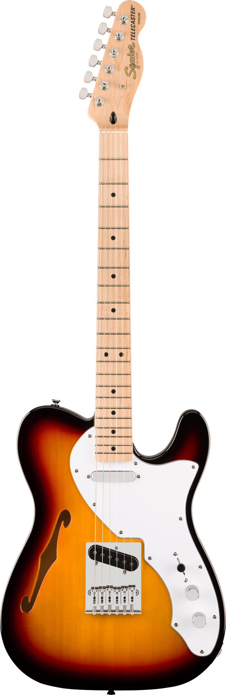 Fender SQUIER AFFINITY SERIES TELECASTER THINLINE Semi Hollow Body Electric Guitar (3-Color Sunburst)