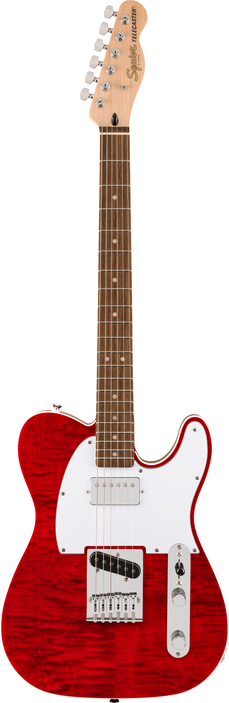 Fender SQUIER AFFINITY SERIES TELECASTER FMT SH Electric Guitar (Crimson Red Transparent)