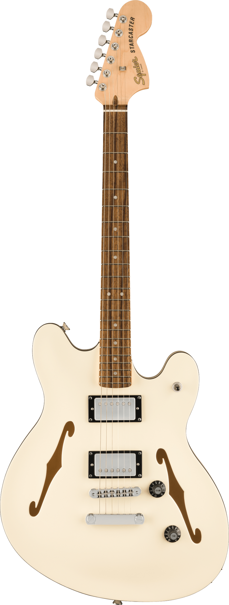 Fender SQUIER AFFINITY SERIES STARCASTER DELUXE Semi Hollow Body Electric Guitar (Olympic White)
