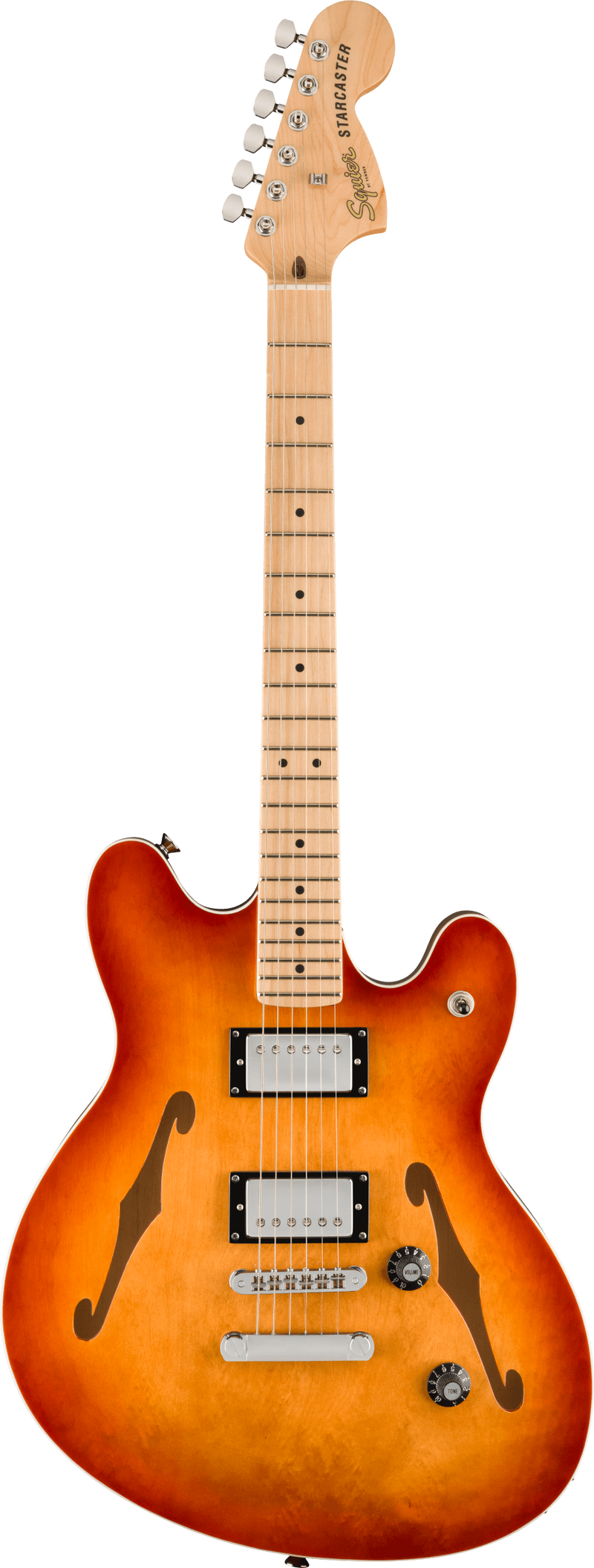Fender SQUIER AFFINITY SERIES STARCASTER DELUXE Semi Hollow Body Electric Guitar (Sienna Sunburst)