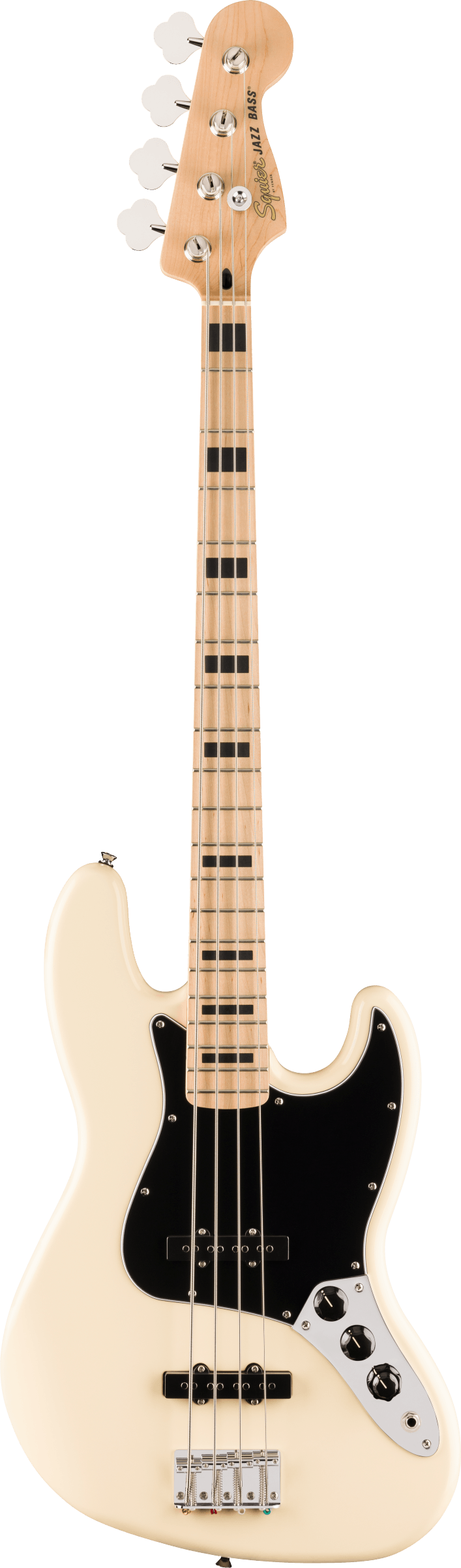 Fender SQUIER AFFINITY SERIES ACTIVE JAZZ BASS Electric Bass Guitar (Olympic White)