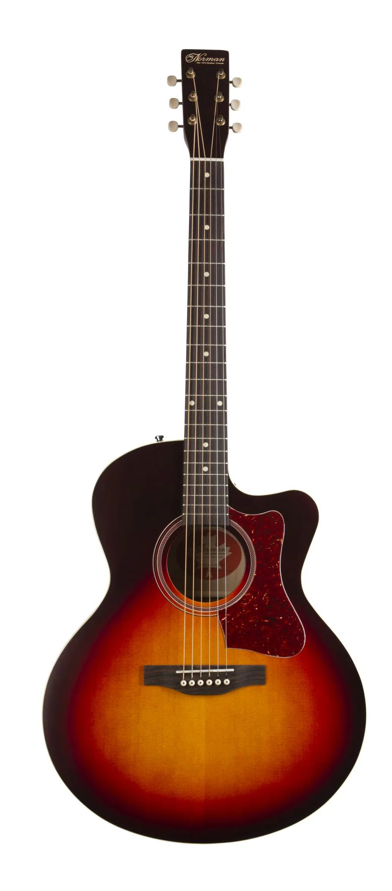 Norman B18 CW Acoustic Guitar (MJ Cherry Burst)