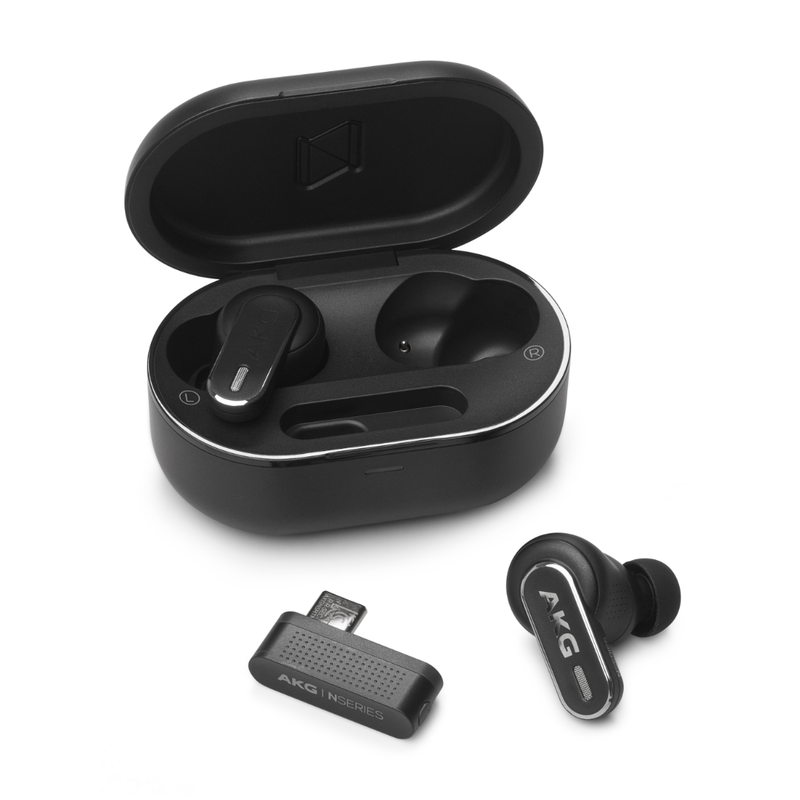 AKG AKGN5HYBRIDBLKAM True Wireless Noise Canceling Earbuds (Black)