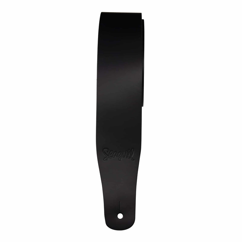 Seagull 051328 Guitar Strap (Black Top-Grain Leather)