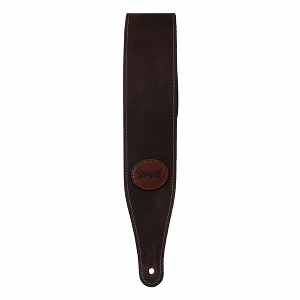 Seagull 051342 Butter Leather Guitar Strap (Dark Brown)