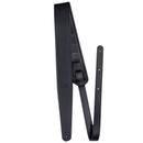 Godin Guitars 052745 Guitar Strap (Black Leather Felt Pad Embossed)
