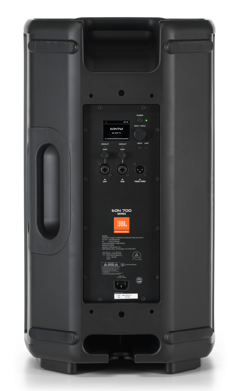 JBL Pro EON712 2-Way 1300W Powered Portable PA Speaker with Bluetooth & DSP - 12"