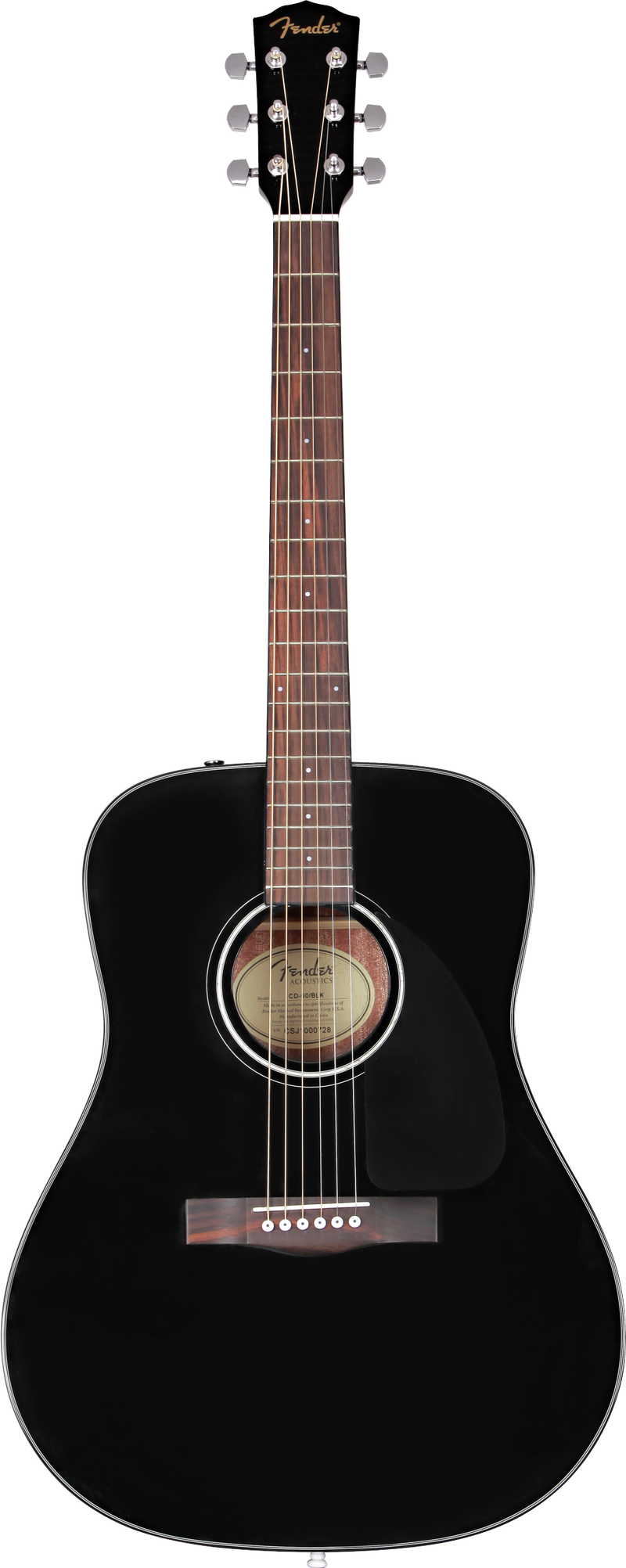 Fender CD-60 DREADNOUGHT V3 Acoustic Guitar (Black)