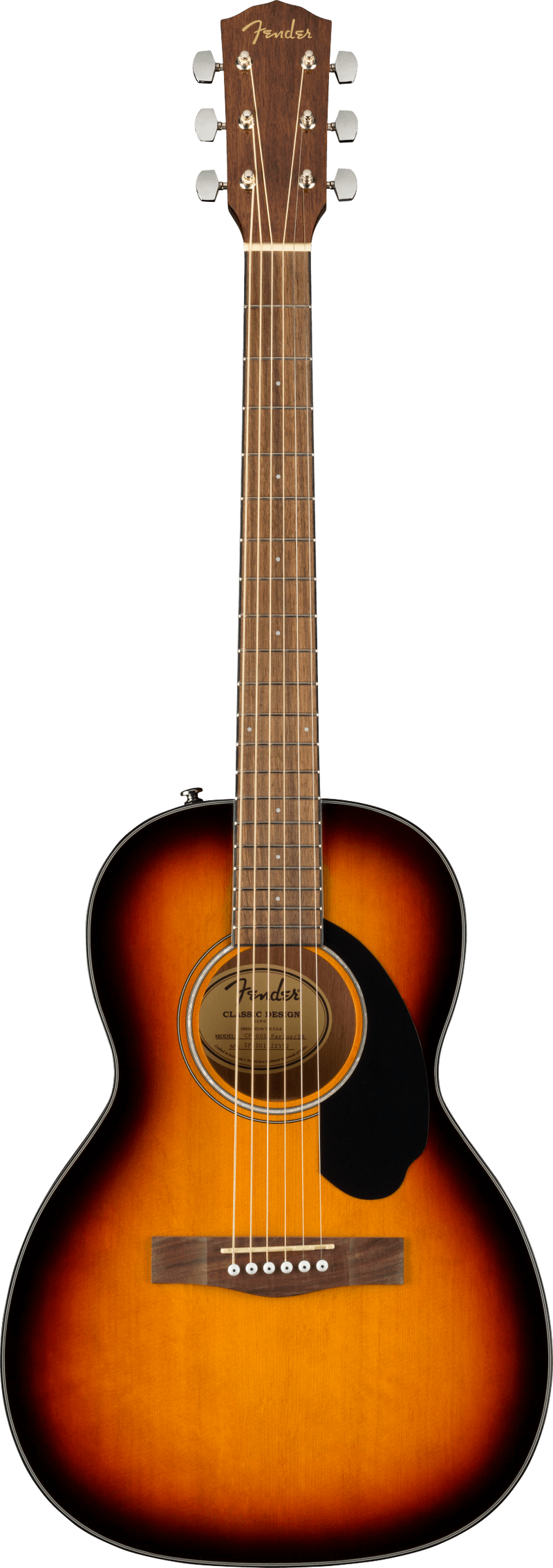 Fender CP-60S PARLOR Acoustic Guitar (Sunburst)