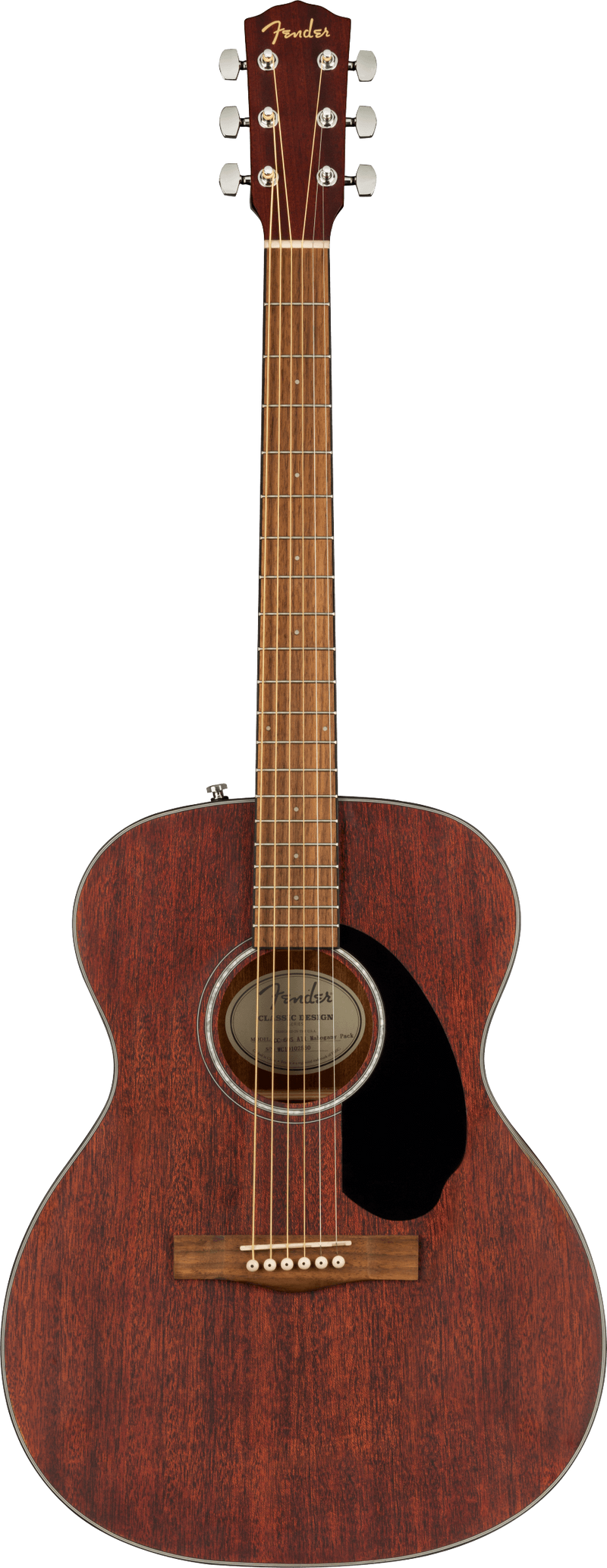 Fender CC-60S ALL-MAHOGANY CONCERT Acoustic Guitar (Natural)