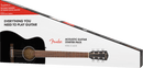 Fender CC-60S CONCERT PACK V2 Acoustic Guitar Pack (Black)