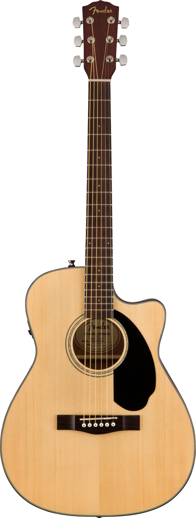 Fender CC-60SCE CONCERT Acoustic Electric Guitar (Natural)