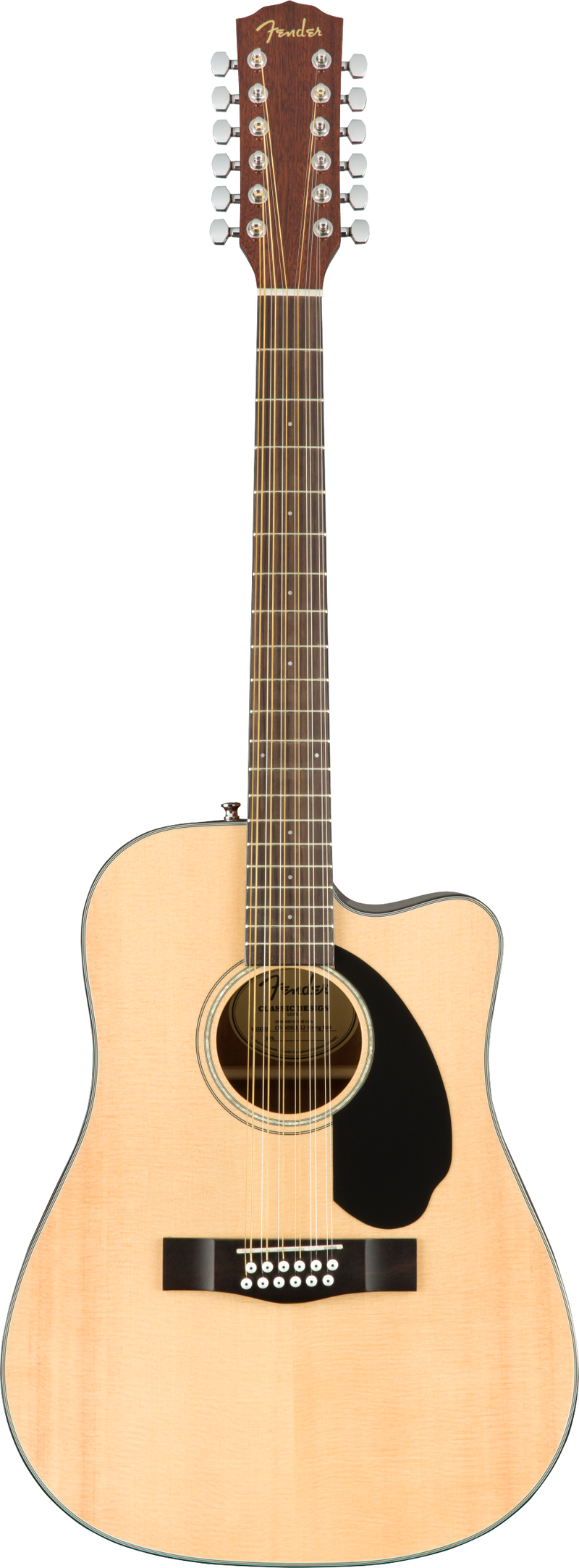Fender CD-60SCE DREADNOUGHT 12 String Acoustic Electric Guitar (Natural)