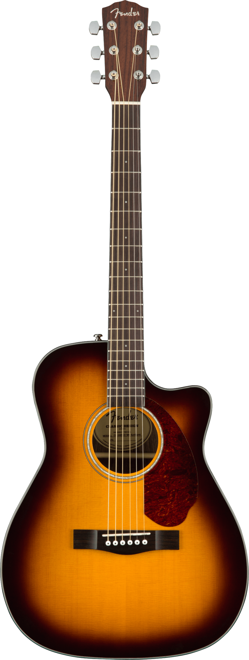 Fender CC-140SCE CONCERT Acoustic Electric Guitar (Sunburst)