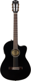 Fender CN-140SCE Acoustic Electric Guitar (Black)